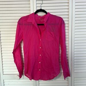 NWT Lily Pulitzer Anna Maria shirt Capri pink XS